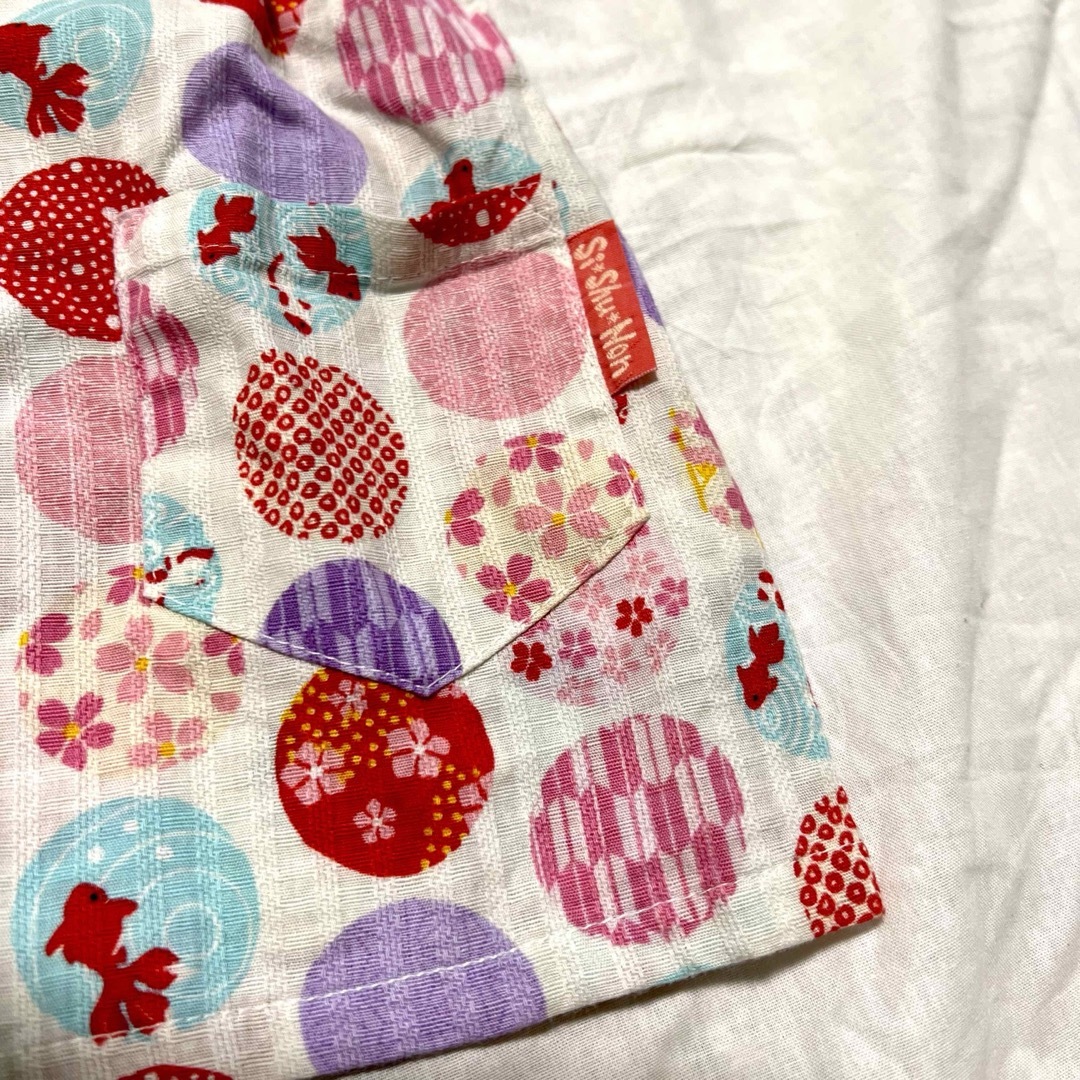 夏祭り♡早い者勝ち♡上下セット♡セットアップ♡甚平♡じんべい キッズ/ベビー/マタニティのキッズ服女の子用(90cm~)(甚平/浴衣)の商品写真