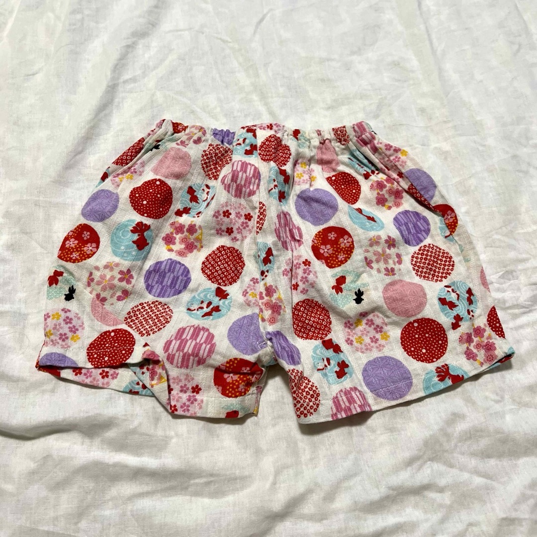 夏祭り♡早い者勝ち♡上下セット♡セットアップ♡甚平♡じんべい キッズ/ベビー/マタニティのキッズ服女の子用(90cm~)(甚平/浴衣)の商品写真