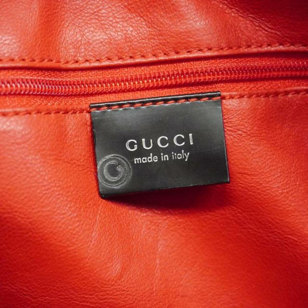 Gucci(グッチ)の★SALE 【4ha0355】グッチ ショルダーバッグ/001 8760/エナメル/ブラック/シルバー金具 【中古】 メンズ/レディース/ユニセックス レディースのバッグ(ショルダーバッグ)の商品写真