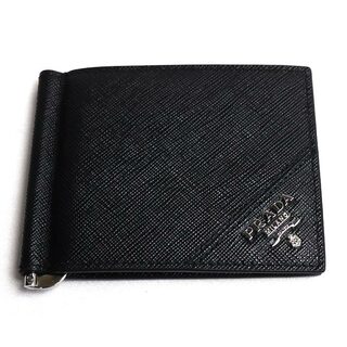プラダ サフィアーノ 折り財布(メンズ)（ブラック/黒色系）の通販 100 
