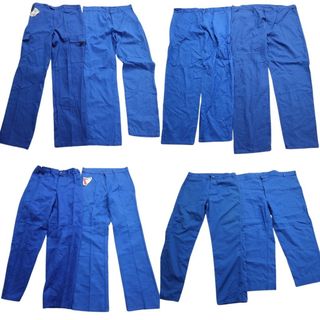 古着卸 まとめ売り フレンチブルー ユーロワーク  パンツ 8枚セット (メンズ ) カーゴパンツ デッドストック 中古 古着 MS2712(その他)