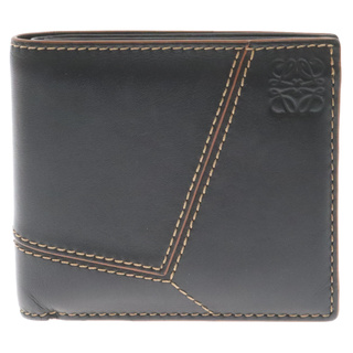 ロエベ(LOEWE)のLOEWE ロエベ Puzzle Stitches Bi-Fold Coin Wallet C510118X01-1100 パズルステッチ コイン ウォレット 折り畳み財布 ブラック(折り財布)