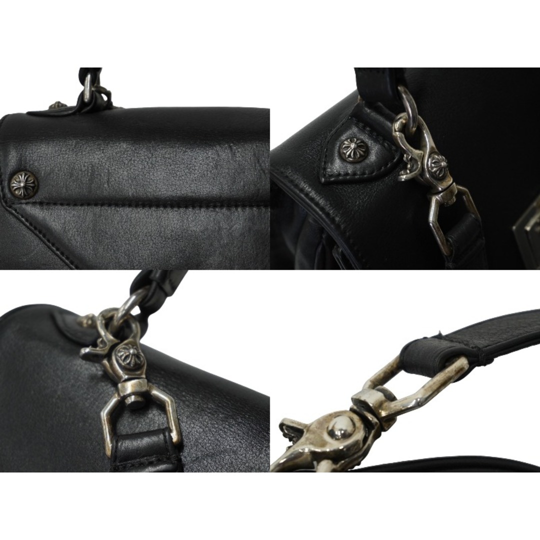 Chrome Hearts(クロムハーツ)のCHROME HEARTS クロムハーツ GROW UP 2WAY BAG スモール ハンドバッグ CHクロスクロージャ― ブラック シルバー925 美品 中古 62088 レディースのバッグ(ハンドバッグ)の商品写真