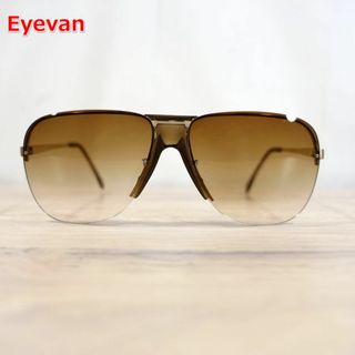 アイヴァンセブントゥーエイトファイブ(EYEVAN7285)の【良品】EYEVAN　ティアドロップ型　ヴィンテージ　MILANESE(サングラス/メガネ)