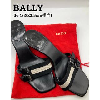 Bally - BALLY  レディース レザー ブラック サンダル ミュール バリー 23.5