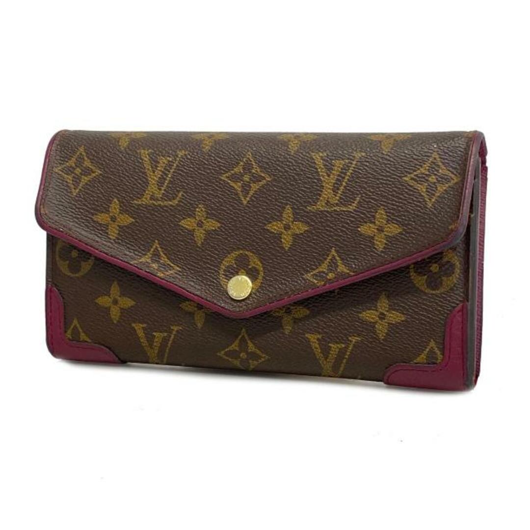 LOUIS VUITTON(ルイヴィトン)の【4ha0382】ルイヴィトン 長財布/モノグラム・レティーロ/ポルトフォイユサラ/M61186/ブラウン/オロール【中古】レディース レディースのファッション小物(財布)の商品写真