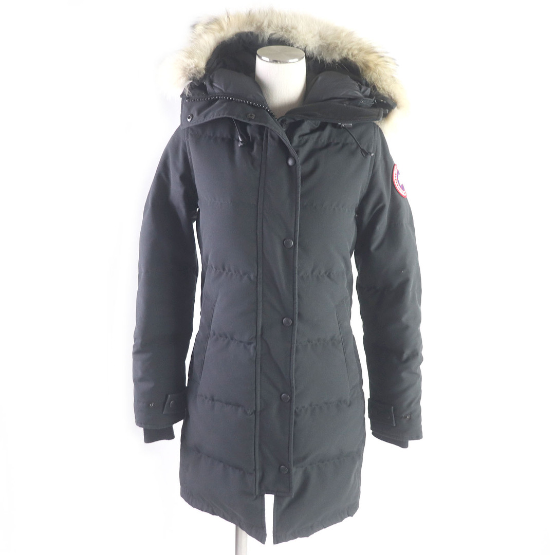 CANADA GOOSE(カナダグース)の良品□CANADA GOOSE カナダグース 2302JL MACKENZIE PARKA ラクーンファー フーデッド WZIP ダウンコート ダウンジャケット ブラック S カナダ製 国内正規品 レディース レディースのジャケット/アウター(ダウンコート)の商品写真