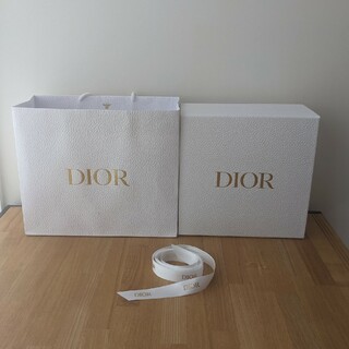 ディオール(Dior)のDior 空箱・紙袋・リボン 3点セット(中身なし)(ショップ袋)