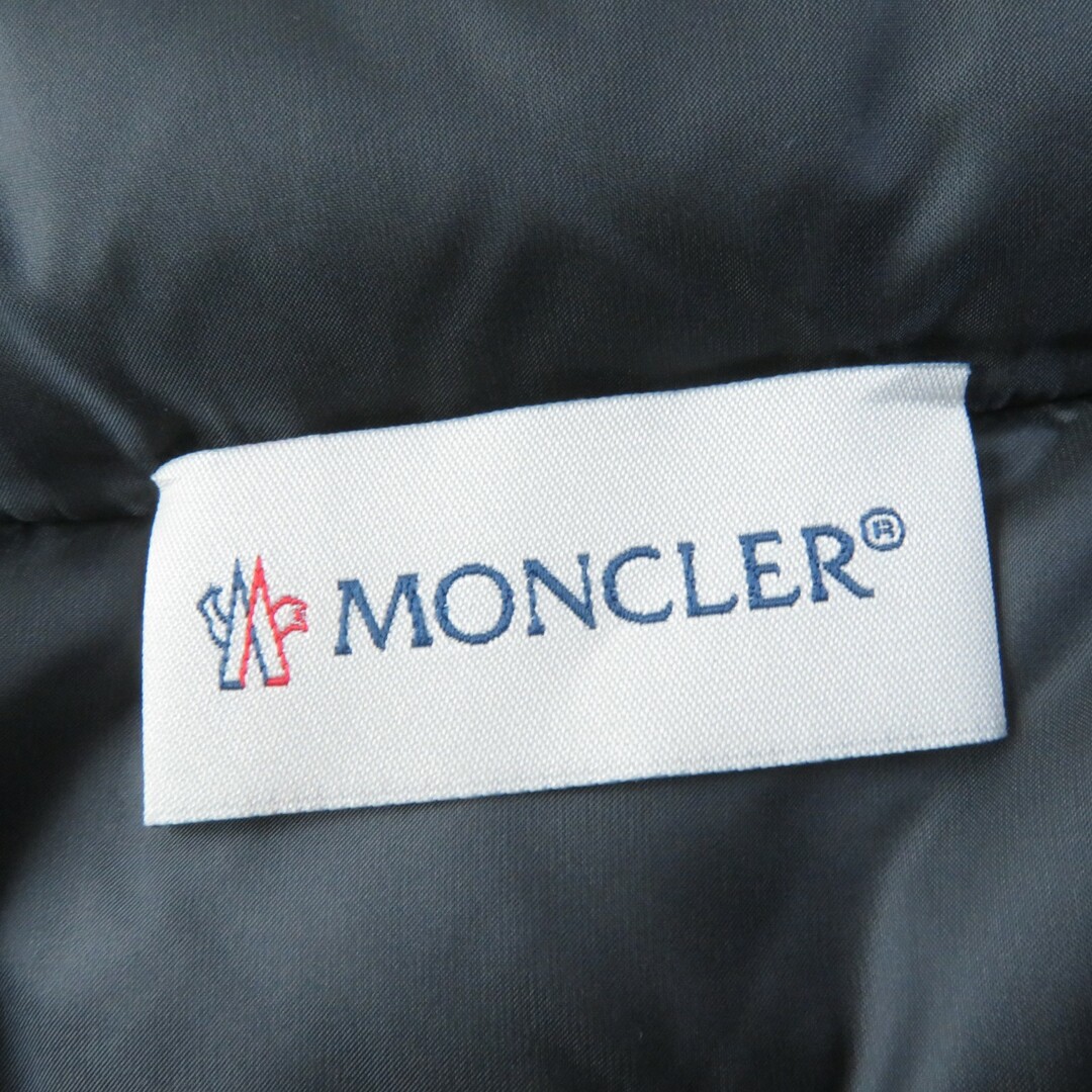 MONCLER(モンクレール)の未使用品☆MONCLER モンクレール MAGLIONE ナイロン ウール ロゴワッペン付 ニット切替 ダウンコート グレー S レディース レディースのジャケット/アウター(ダウンコート)の商品写真