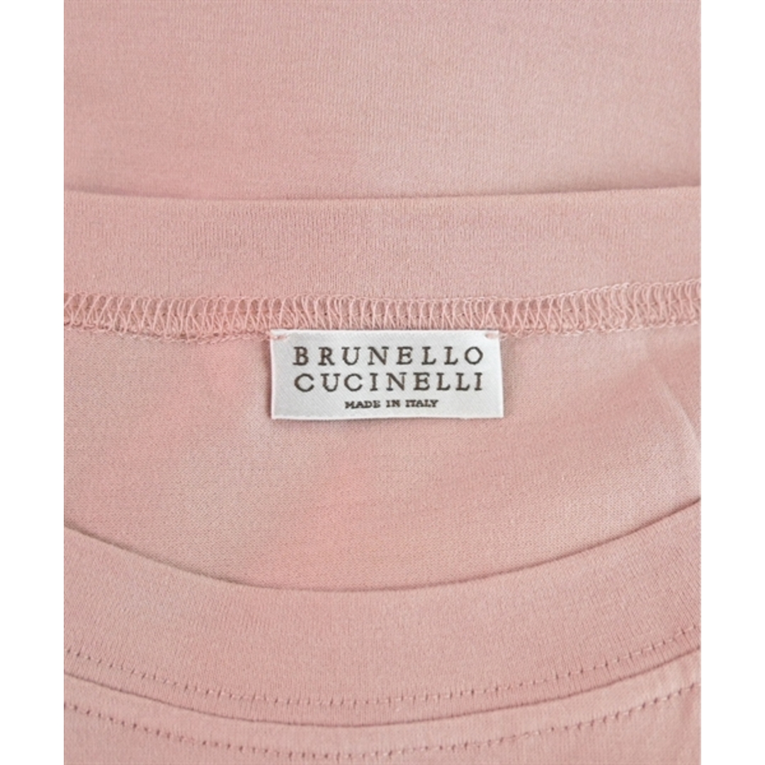 BRUNELLO CUCINELLI(ブルネロクチネリ)のBRUNELLO CUCINELLI Tシャツ・カットソー M ピンク 【古着】【中古】 レディースのトップス(カットソー(半袖/袖なし))の商品写真