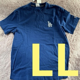 メジャーリーグベースボール(MLB)のLL！MLB ドジャース 大谷翔平 半袖 シャツ tシャツ　ブルー　刺繍(Tシャツ/カットソー(半袖/袖なし))