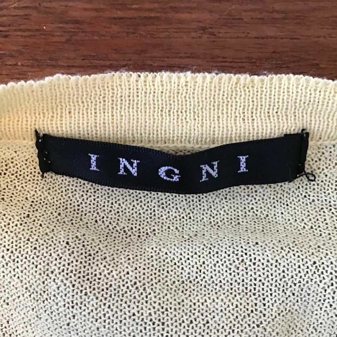 INGNI(イング)のINGNI イング　パステル　黄色　カーディガン　春夏コーデ　極美品 レディースのトップス(カーディガン)の商品写真