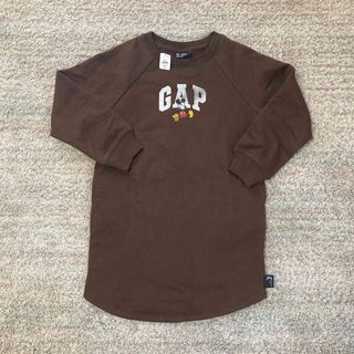 ギャップキッズ(GAP Kids)のタグ付新品　GAP ディズニー　トレーナーワンピース　ミッキー　130㎝(ワンピース)