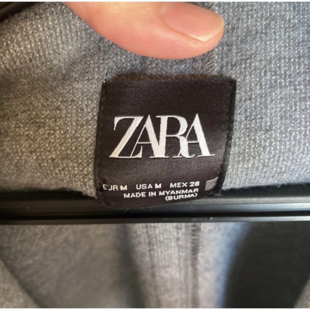 ZARA(ザラ)のZARA グレー　ロングコート　チェスターコート　アウター レディースのジャケット/アウター(チェスターコート)の商品写真