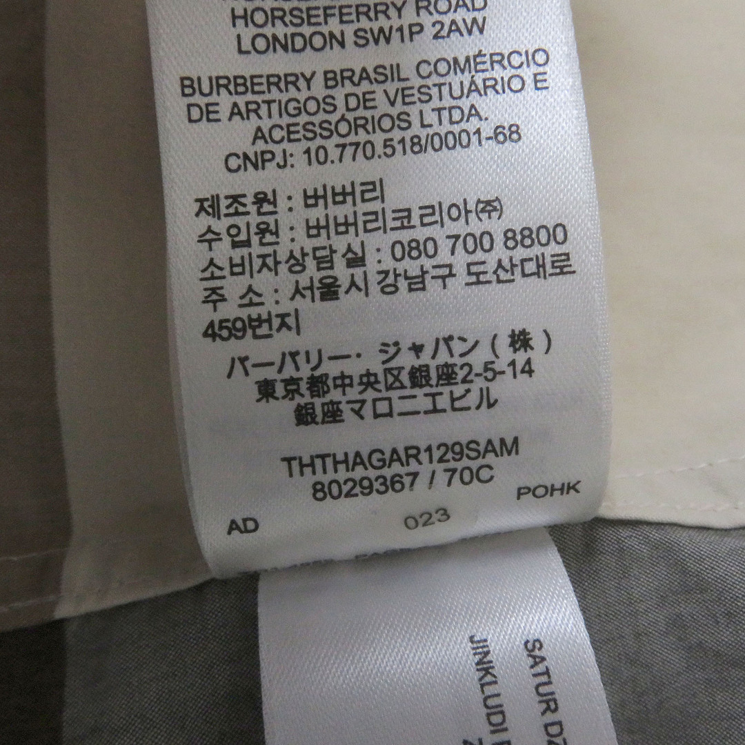 極美品□BURBERRY バーバリー 8029367 コットン メガチェック柄 極美品□BURBERRY バーバリー 8029367 コットン メガチェック柄