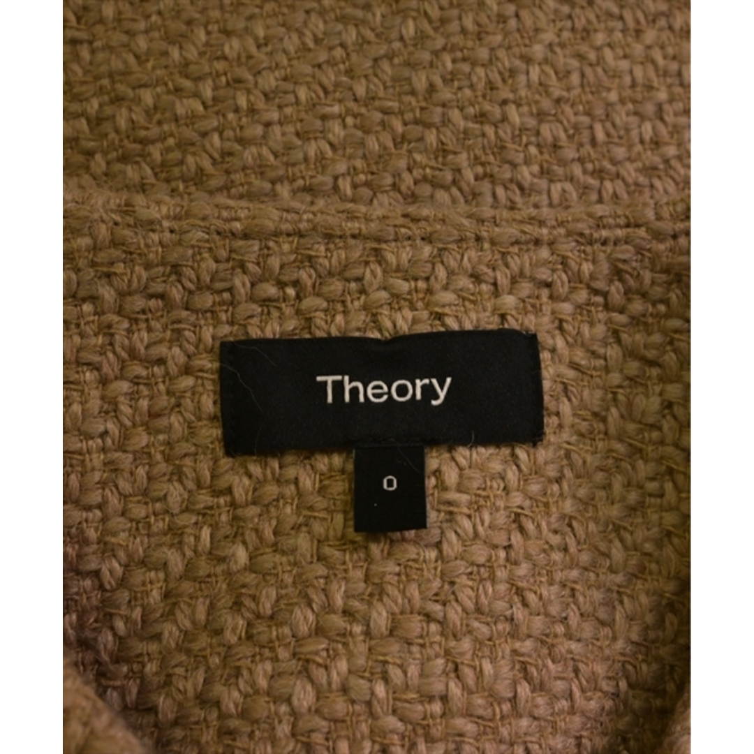theory(セオリー)のTheory セオリー カジュアルジャケット 0(S位) ベージュ 【古着】【中古】 レディースのジャケット/アウター(テーラードジャケット)の商品写真