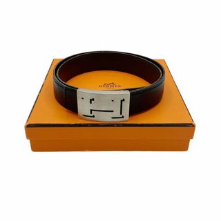 エルメス(Hermes)の⭐️良品⭐️ エルメス ラッキーメタル 85 Hベルト ブラック(ベルト)