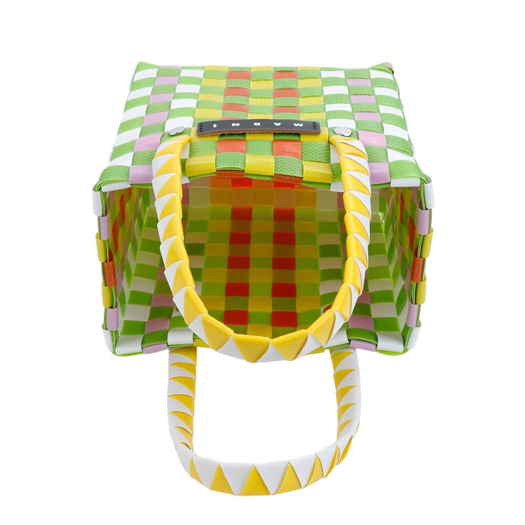 Marni(マルニ)のマルニ バッグ マイクロバスケット グリーンリーフ ミニバッグ 編み込み 軽量 レディースのバッグ(トートバッグ)の商品写真
