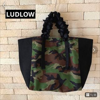 ラドロー(LUDLOW)のラドロー【LUDLOW】グレープハンドル キャンバス トートバッグ(トートバッグ)