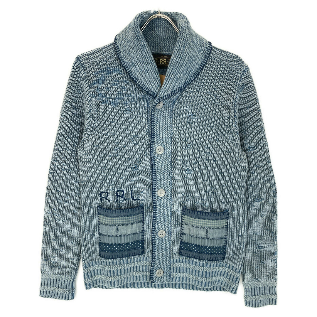 RRL(ダブルアールエル)のダブルアールエル MNRRSWE16820123 フラッグパッチワーク コットンブレンド カーディガン S メンズのトップス(カーディガン)の商品写真