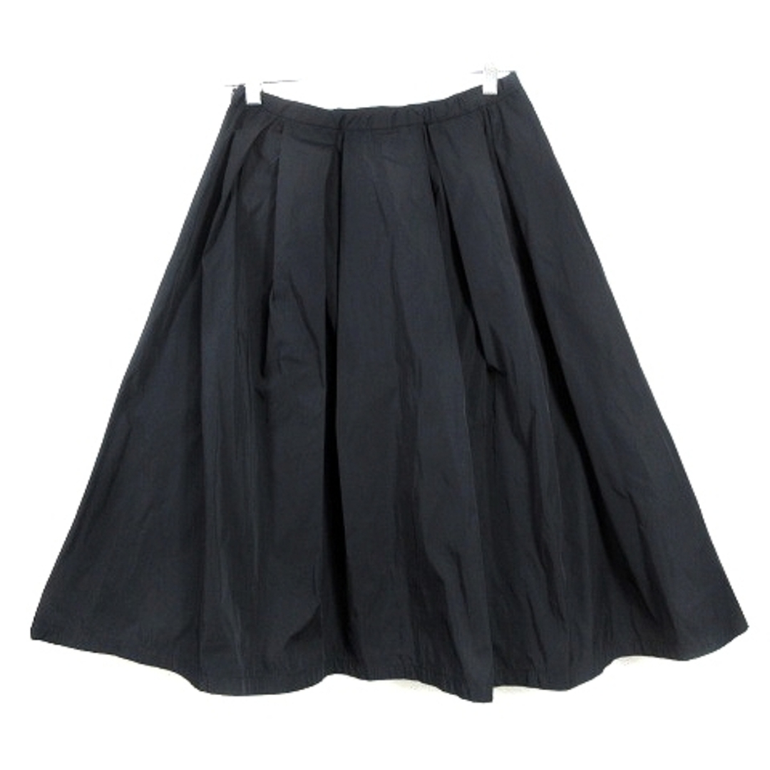 URBAN RESEARCH DOORS(アーバンリサーチドアーズ)のアーバンリサーチ ドアーズ スカート フレア ミモレ丈 ギャザー 黒 ボトムス レディースのスカート(ロングスカート)の商品写真
