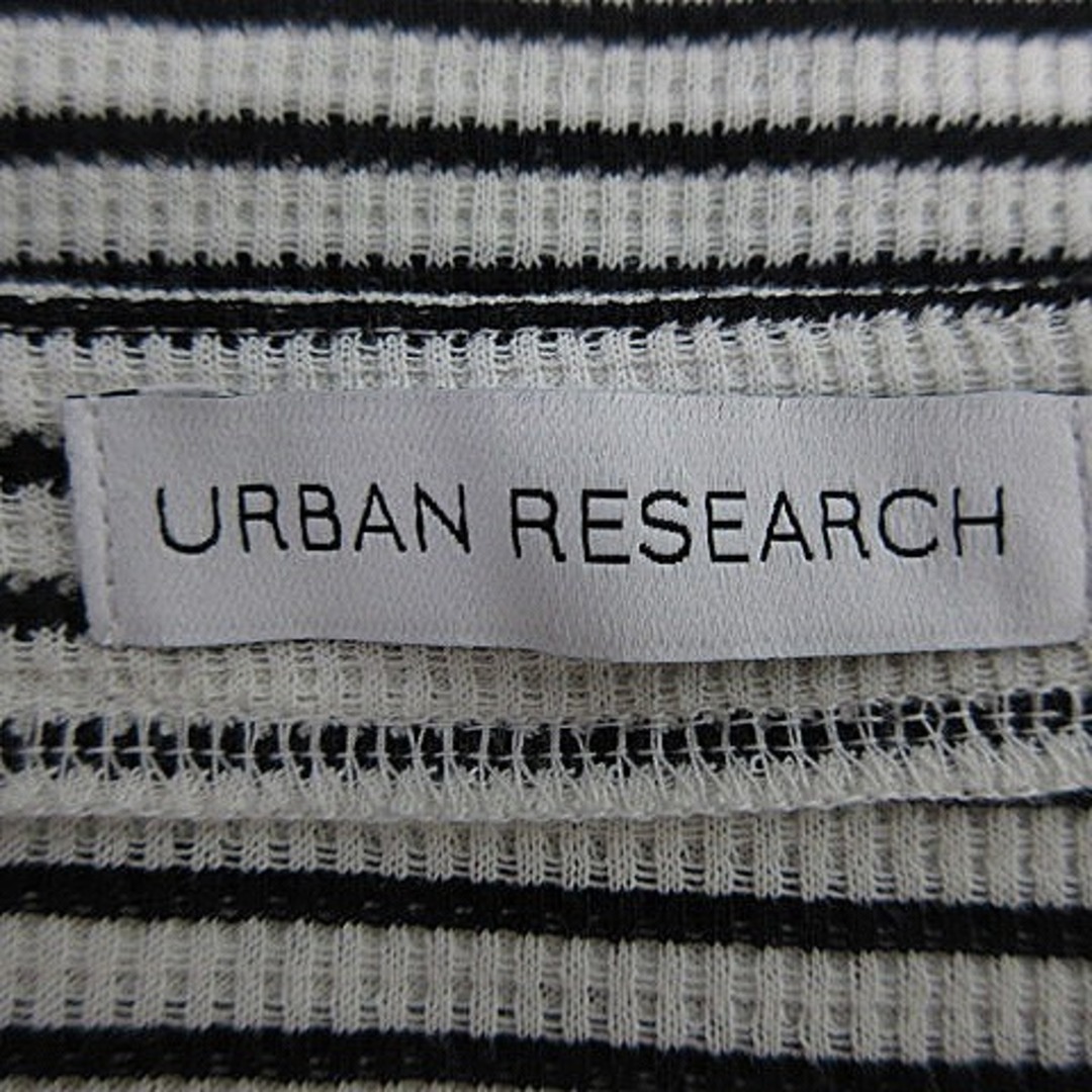 URBAN RESEARCH(アーバンリサーチ)のアーバンリサーチ カットソー 半袖 ボートネック ボーダー F 白 黒 トップス レディースのトップス(カットソー(半袖/袖なし))の商品写真