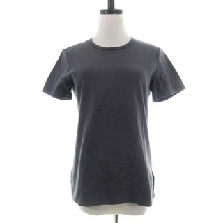 プラステ(PLST)のプラステ Tシャツ カットソー 半袖 サイドスリット 薄手 M グレー トップス(Tシャツ(半袖/袖なし))