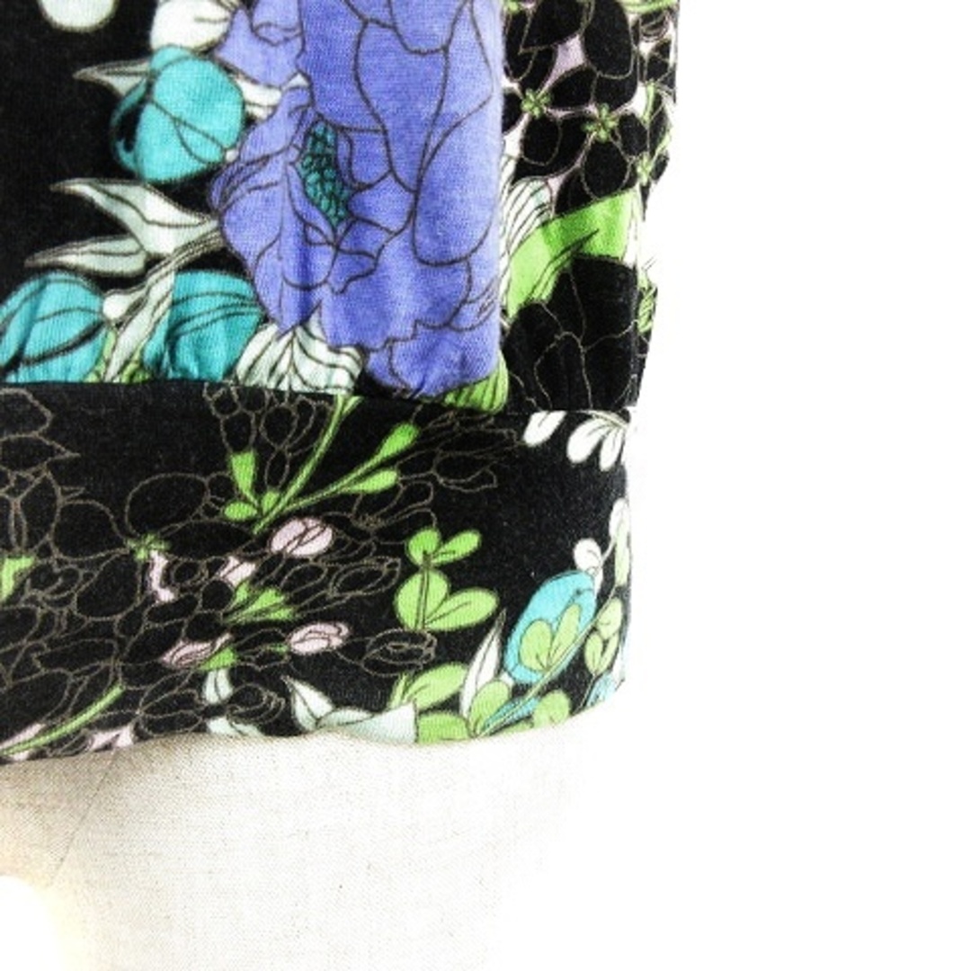 TSUMORI CHISATO(ツモリチサト)のツモリチサト カットソー 半袖 クルーネック コットン アンゴラ混 花柄 2 黒 レディースのトップス(カットソー(半袖/袖なし))の商品写真
