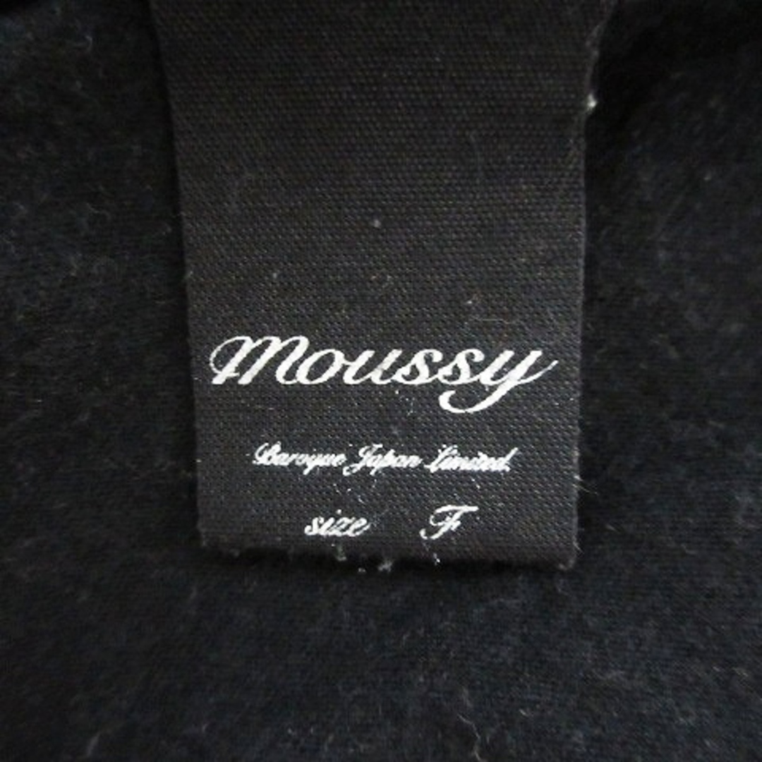 moussy(マウジー)のマウジー カットソー 半袖 ラウンドネック プリント コットン 総柄 F 黒 レディースのトップス(カットソー(半袖/袖なし))の商品写真