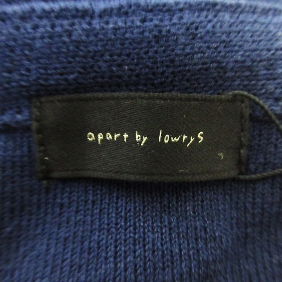 apart by lowrys(アパートバイローリーズ)のアパートバイローリーズ ニット ワンピース ロング ノースリーブ 無地 F 紺 レディースのワンピース(ロングワンピース/マキシワンピース)の商品写真