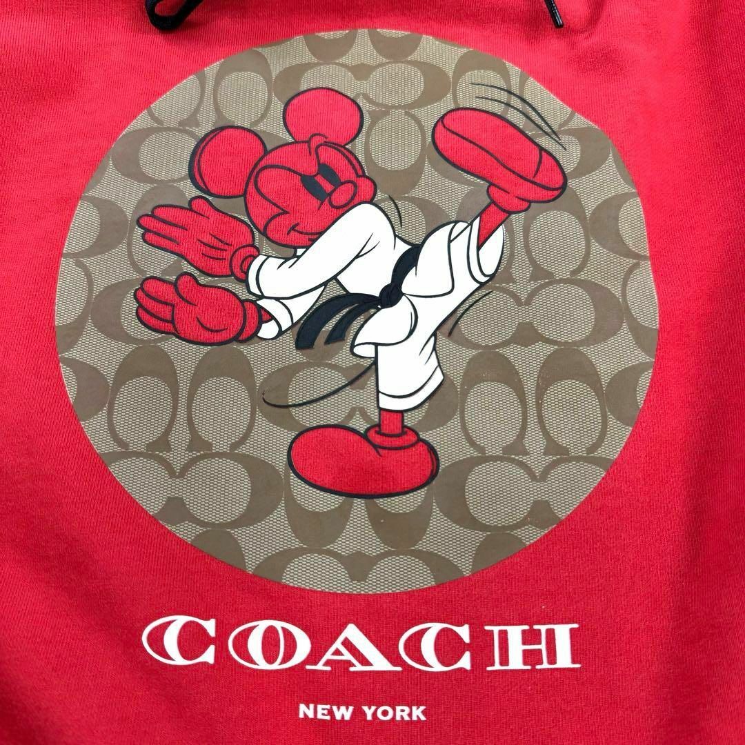 COACH(コーチ)の【美品】 日本限定　コーチ　ディズニー　パーカー　シグネチャー　ミッキーマウス メンズのトップス(パーカー)の商品写真