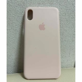 アップル(Apple)のiPhone xsmax 純正シリコンケース　薄ピンク(iPhoneケース)