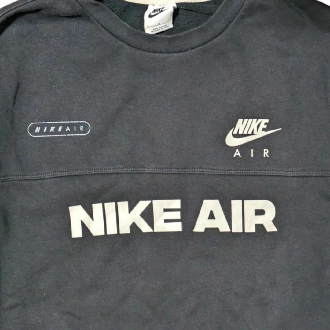 NIKE - y2k NIKE AIR 両面プリント ブラック フリース NIKE - y2k NIKE AIR 両面プリント ブラック フリース
