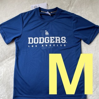 メジャーリーグベースボール(MLB)のM！MLB ドジャース 大谷翔平 半袖 シャツ tシャツ　ブルー　刺繍(応援グッズ)