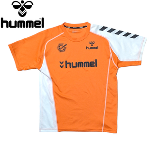 ヒュンメル(hummel)のHummel オレンジ サッカー ゲームシャツ ユニホーム(Tシャツ/カットソー(半袖/袖なし))