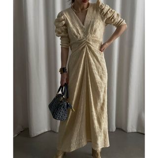 アメリヴィンテージ(Ameri VINTAGE)のBACK OPEN GATHER DRESS(ロングワンピース/マキシワンピース)