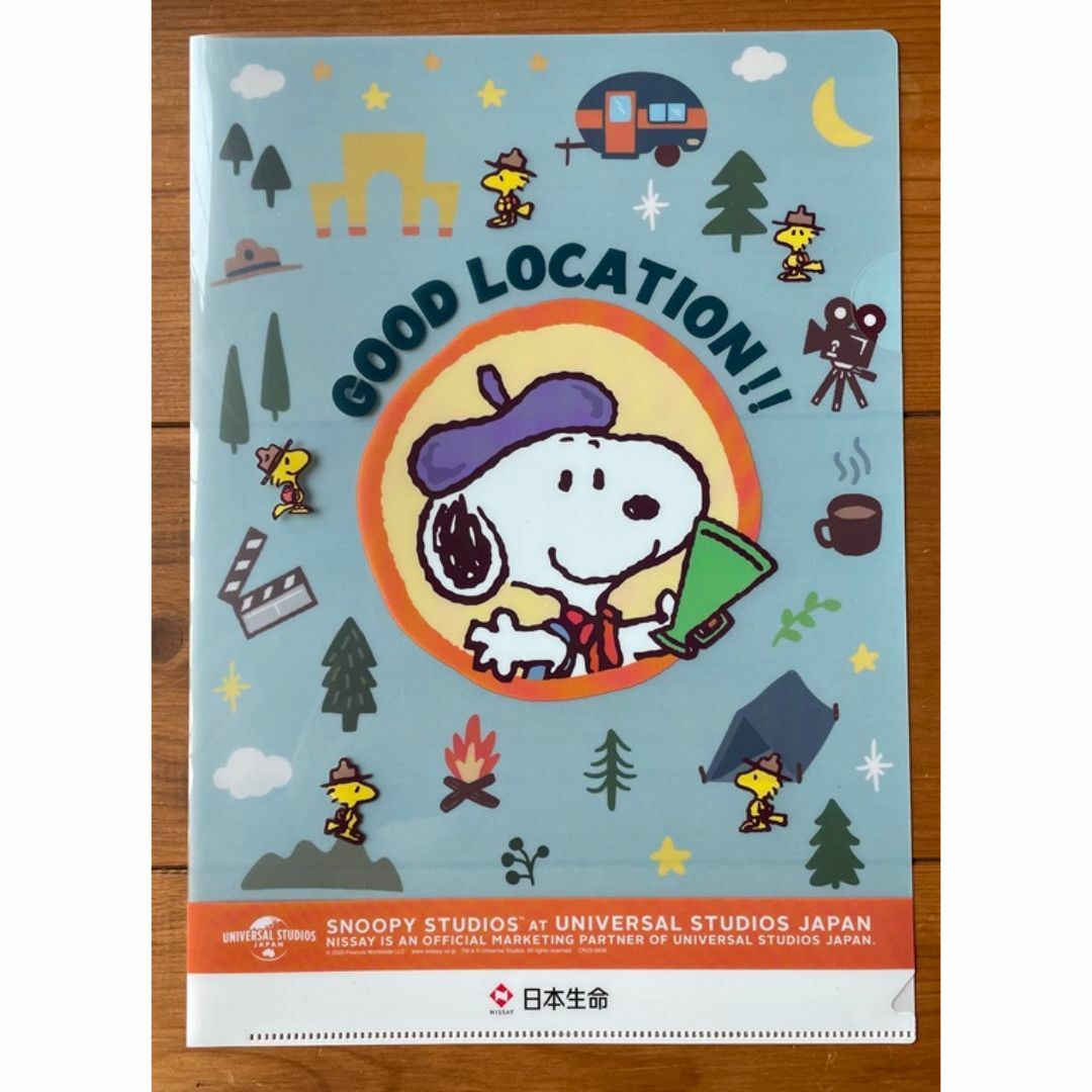 ■スヌーピークリアファイル■美品■日本生命オリジナルSNOOPY■ エンタメ/ホビーのアニメグッズ(クリアファイル)の商品写真