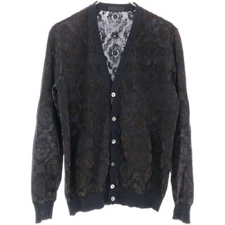 アンダーカバー(UNDERCOVER)のUNDERCOVERISM アンダーカバーイズム アンダーカバー 10AW フロッキープリントカーディガン ネイビー 3 F4905(カーディガン)