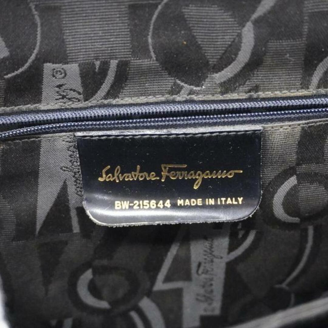 Ferragamo(フェラガモ)の【4ge5714-r】サルヴァトーレフェラガモ ハンドバッグ/ガンチーニ/レザー/ブラック/ゴールド金具 【中古】 レディース レディースのバッグ(ハンドバッグ)の商品写真