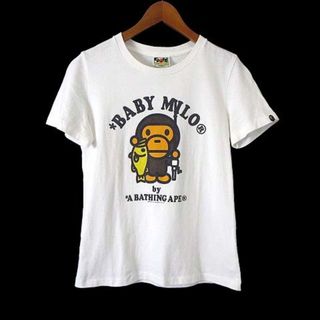 A BATHING APE - アベイシングエイプ ベイプ マイロ Tシャツ カットソー 半袖 XS 白