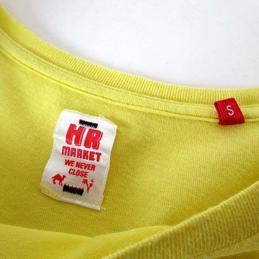 HOLLYWOOD RANCH MARKET(ハリウッドランチマーケット)のハリウッドランチマーケット Tシャツ カットソー 半袖 ロゴ プリント S 黄色 レディースのトップス(Tシャツ(半袖/袖なし))の商品写真