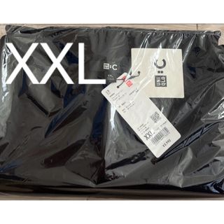 ユニクロ(UNIQLO)の【新品】クレープジャージーワンピース　XXL ブラック(ロングワンピース/マキシワンピース)