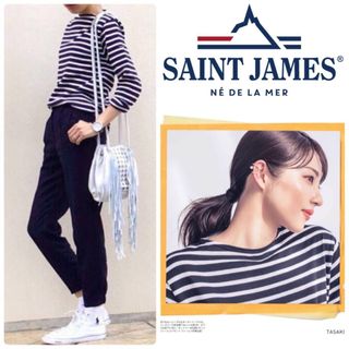 SAINT JAMES - SAINT JAMES ギルドウェッソン　Tシャツ T1 新品　ボーダー　S