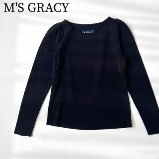 エムズグレイシー(M'S GRACY)の美品　M'S GRACY エムズグレイシー　春ニット　セーター　トップス(ニット/セーター)