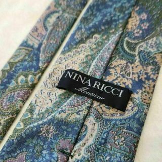 ニナリッチ(NINA RICCI)の【NINA RICCI】ブランドネクタイ★ペイズリー★マルチカラー★シルクニナリ(ネクタイ)