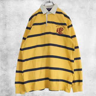 POLO（RALPH LAUREN） - 90's POLO SPORT ラガーシャツ 長袖 RUGGER SHIRT 