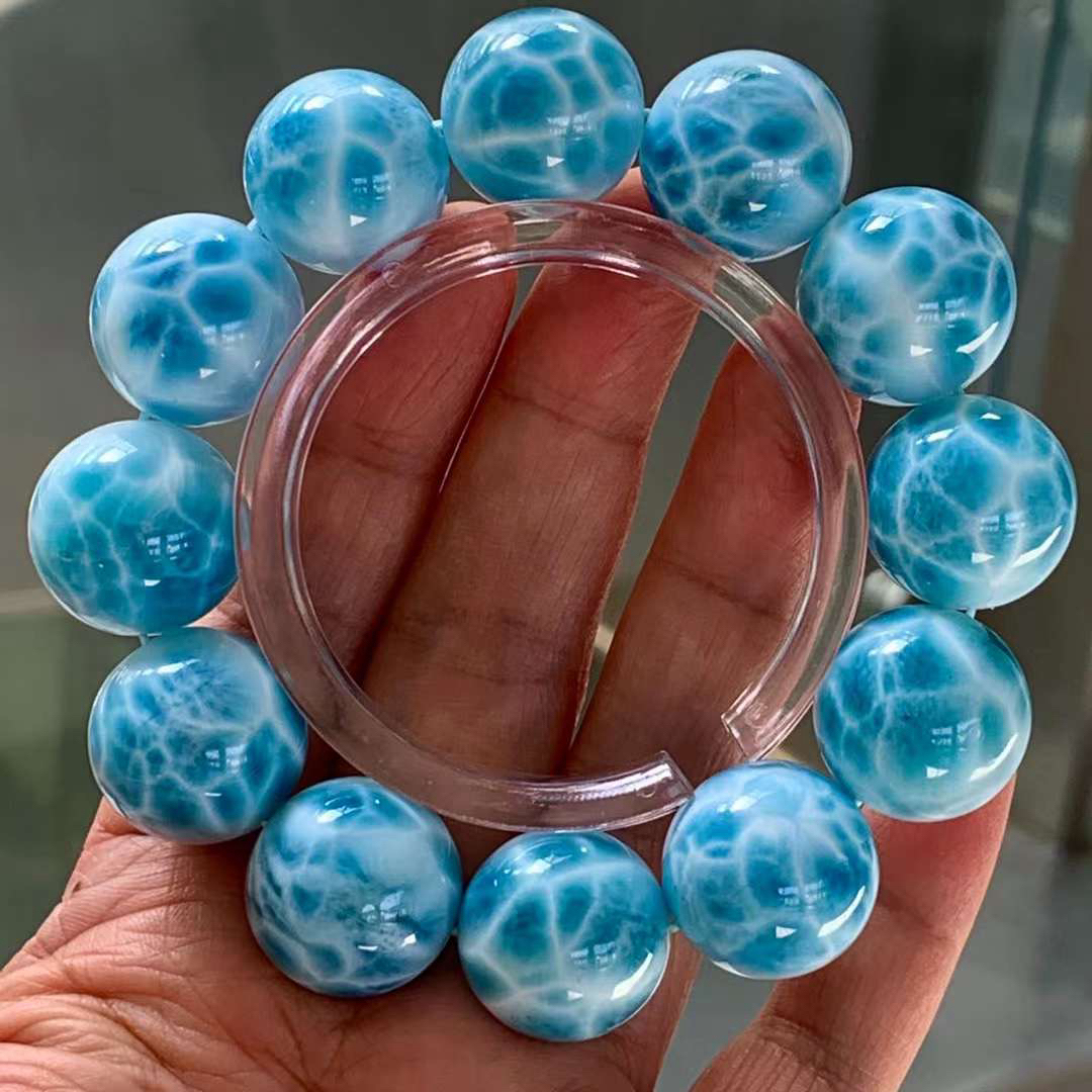 60mm 天然無処理 ラリマー ブレスレット/バングル 60mm 天然無処理 ラリマー ブレスレット/バングル