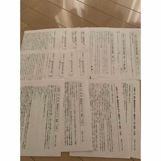 小6 浜学園　灘中模試・テスト色々　国語・理科(語学/参考書)