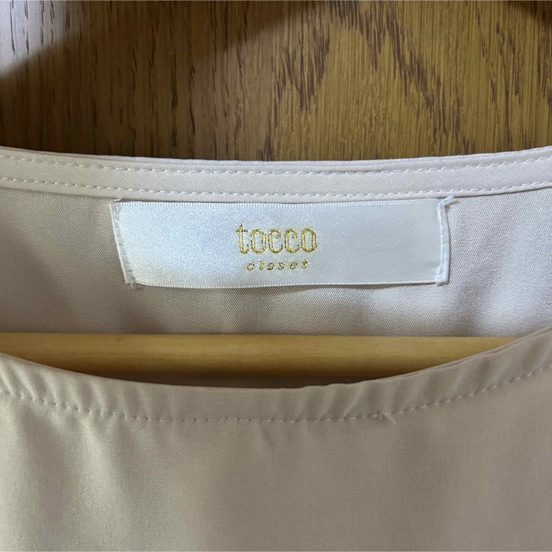 TOCCO closet(トッコクローゼット)のトッコクローゼット　ブラウス　七分袖　トップス　リボン レディースのトップス(シャツ/ブラウス(長袖/七分))の商品写真