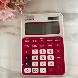 カシオ(CASIO)のCASIO 電卓 MW-C11A-RD(その他)